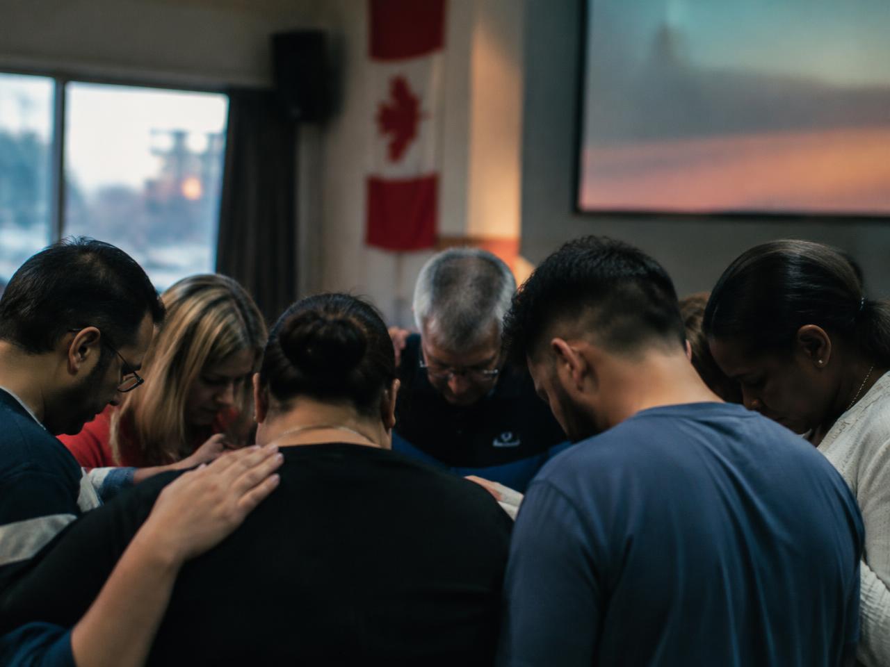 People praying together